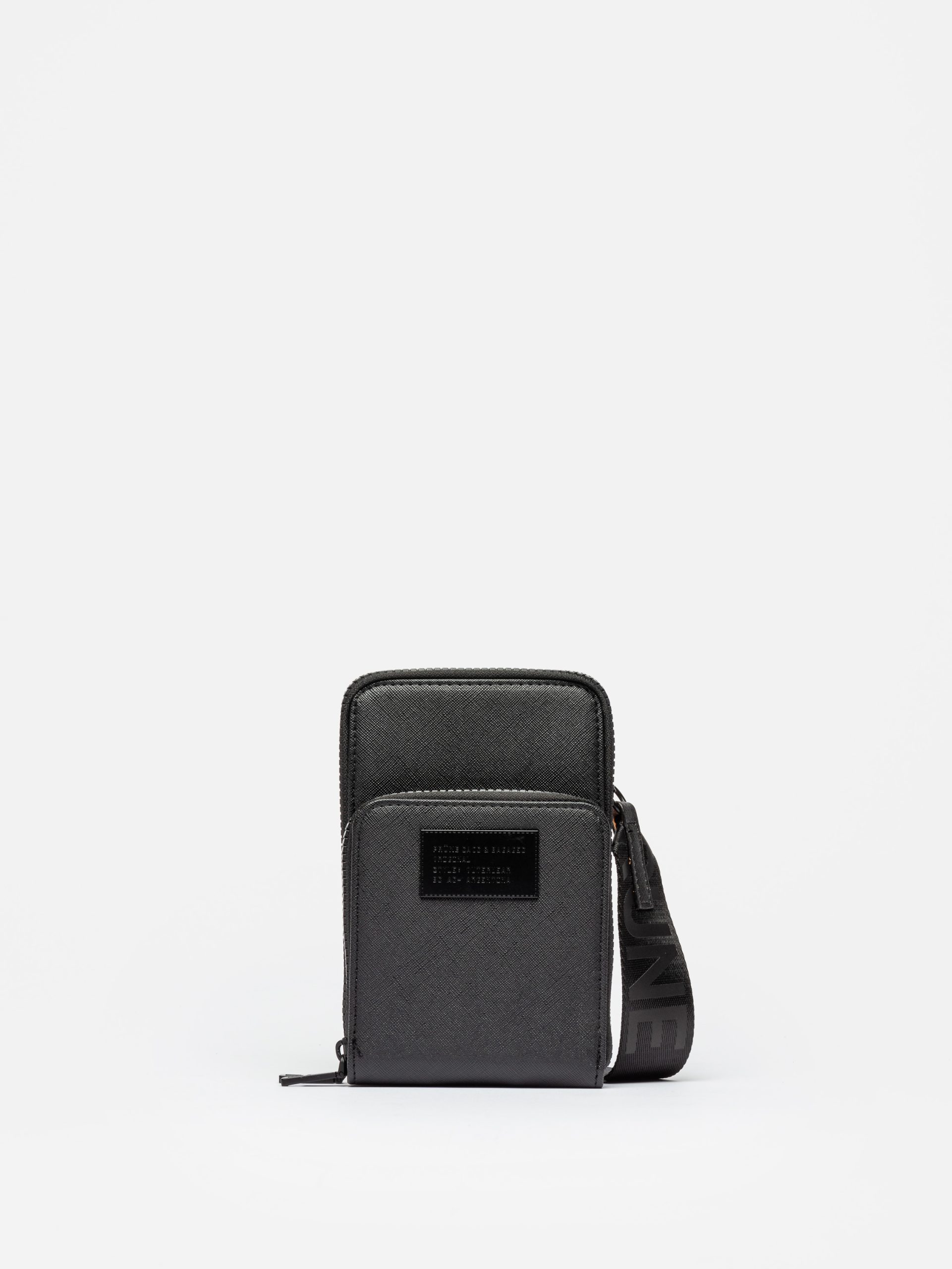 Mini Bag Penny Efecto Cuero Negro Prüne